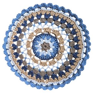 Crochet Doily, Handmade, 100% Cotton, Retro Crochet Decor, 13”